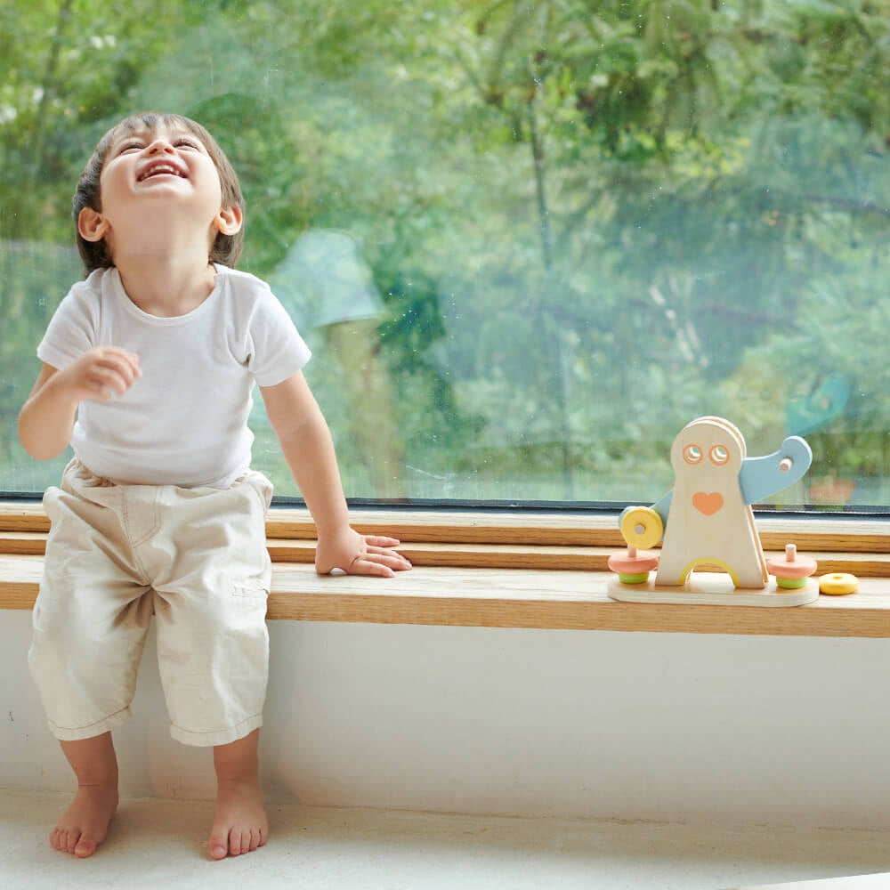 Báscula de madera Hércules