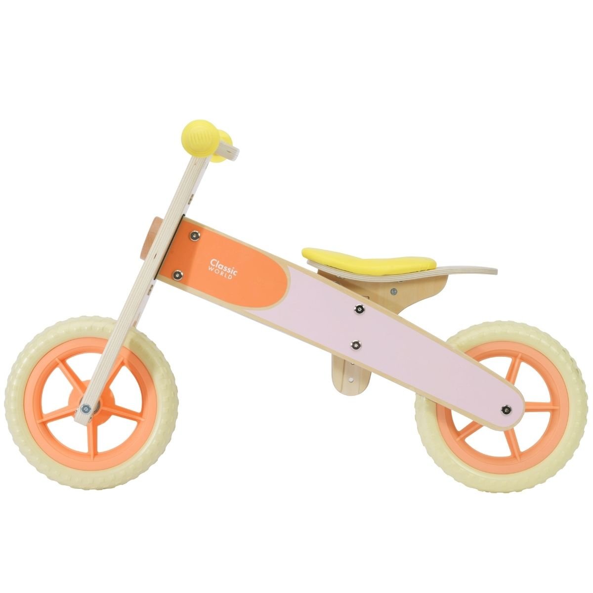 Bicicleta sin pedales pastel