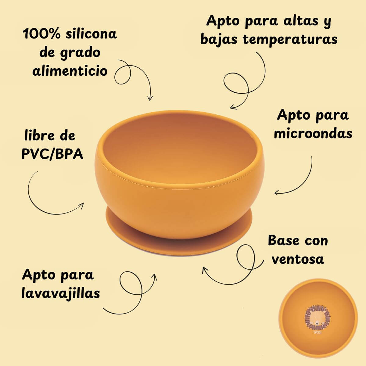 Bol de silicona León