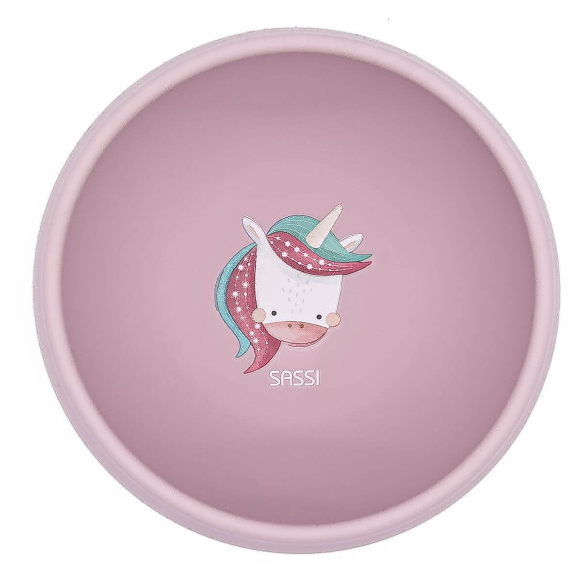Bol de silicona Unicornio