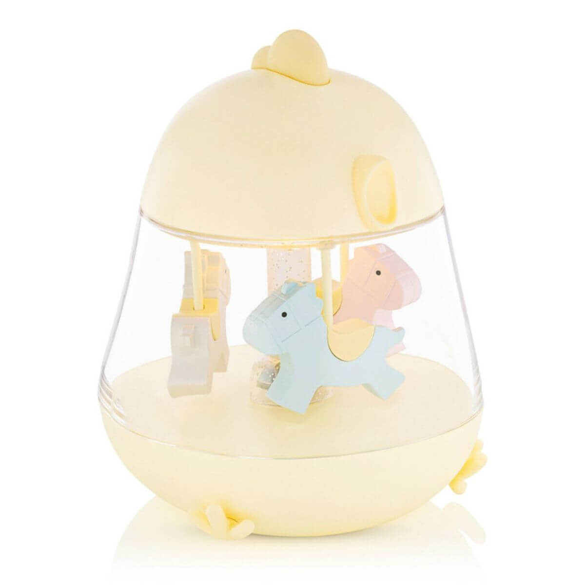 Caja de música carrusel con lámpara Amarillo