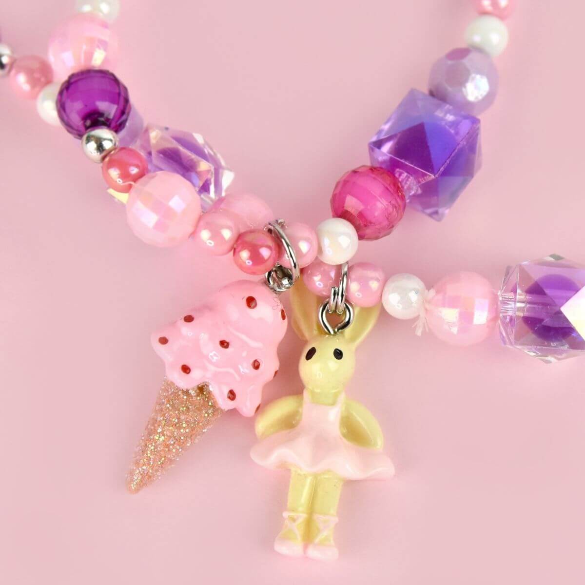 Conjunto Collar y Pulsera Conejito