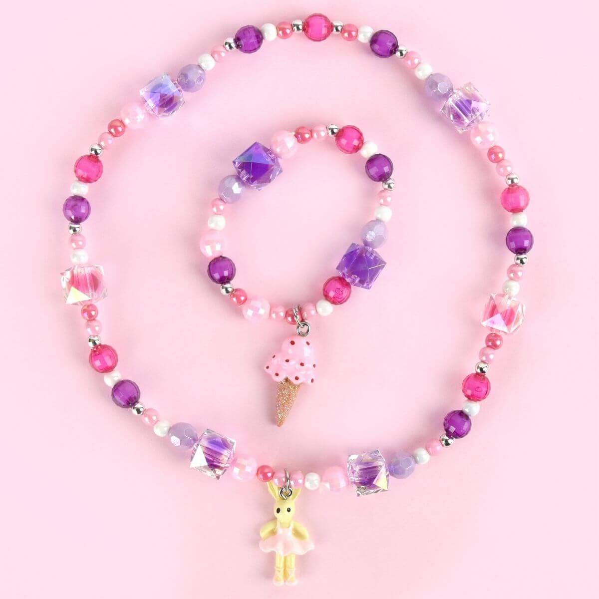Conjunto Collar y Pulsera Conejito