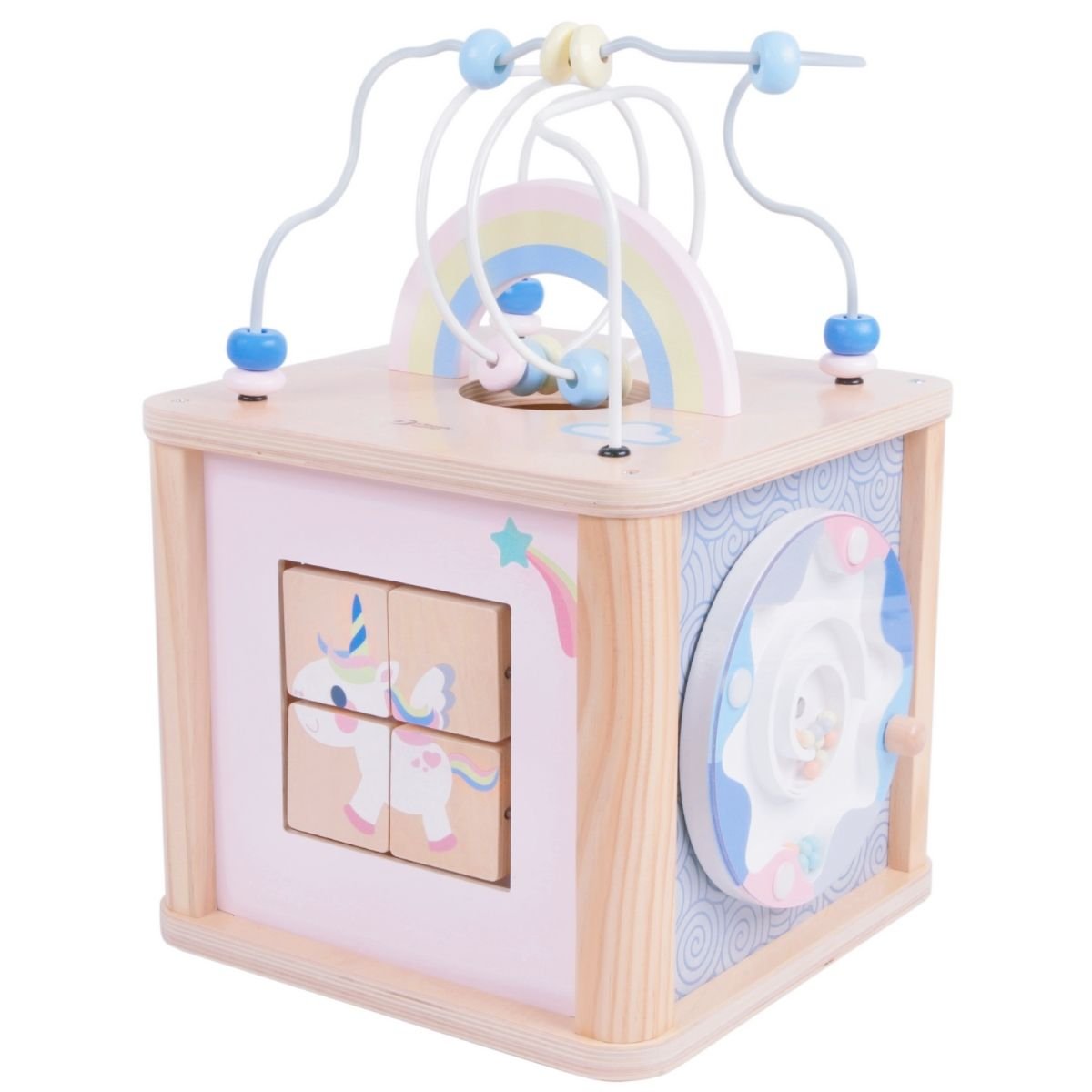 Cubo de actividades Unicornio