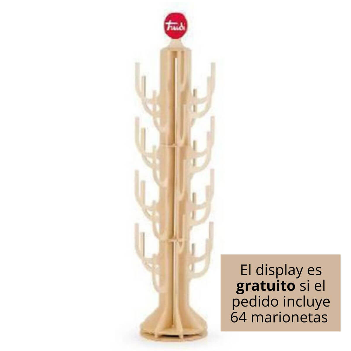 Display vacío Marionetas de pie (madera)