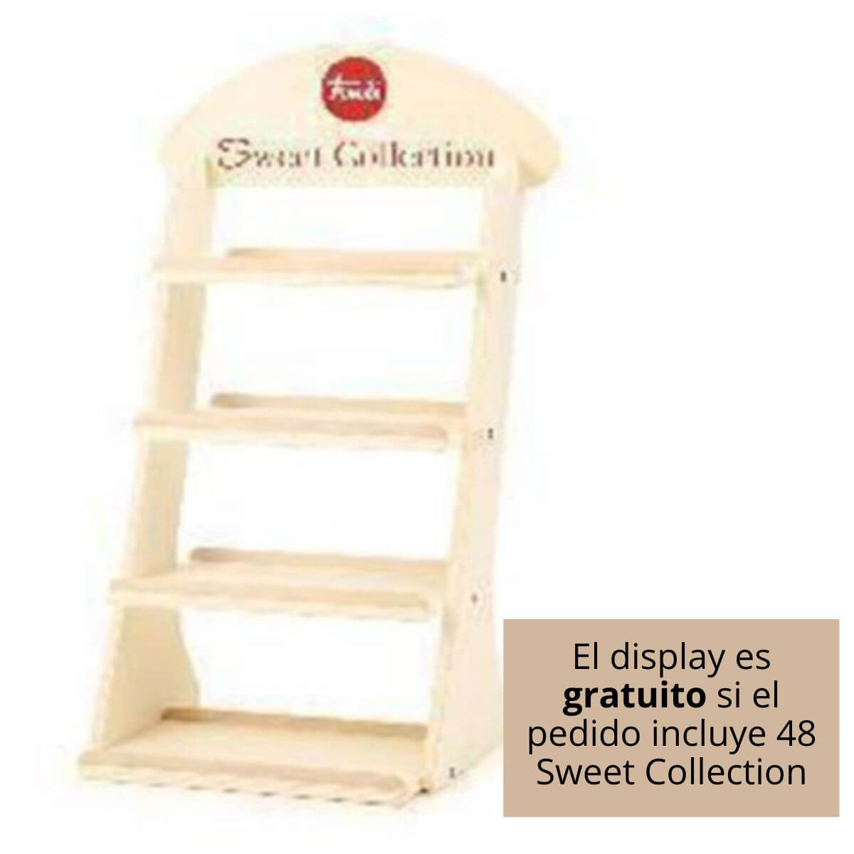 Display vacío Sweet Collection de sobremesa (madera)