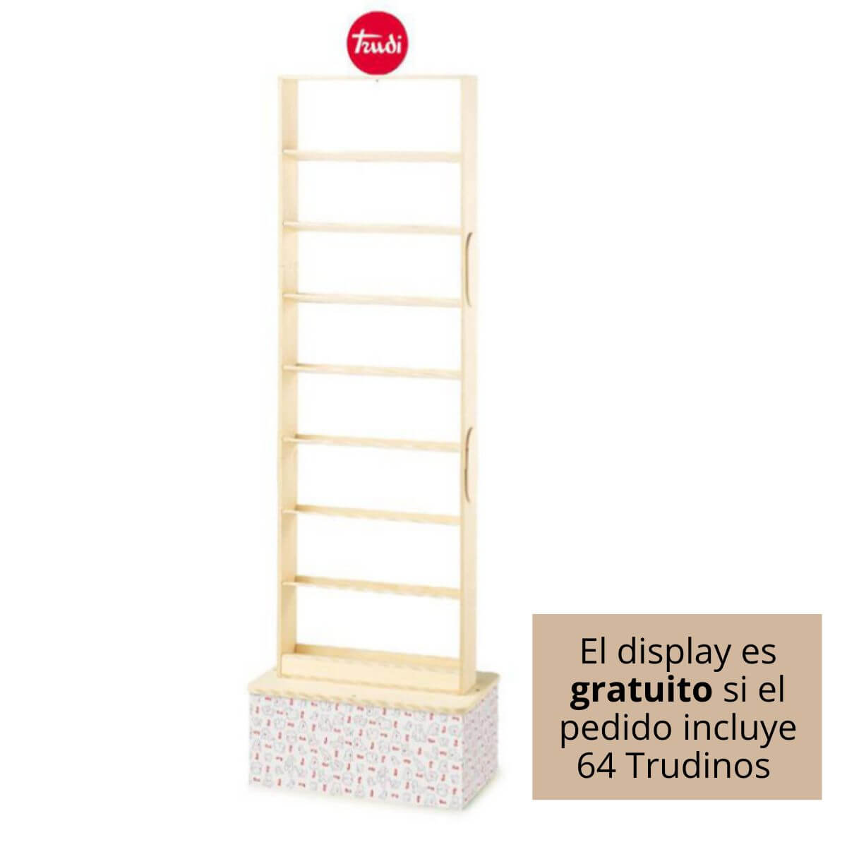Diplay vacío Trudino de pie (madera)