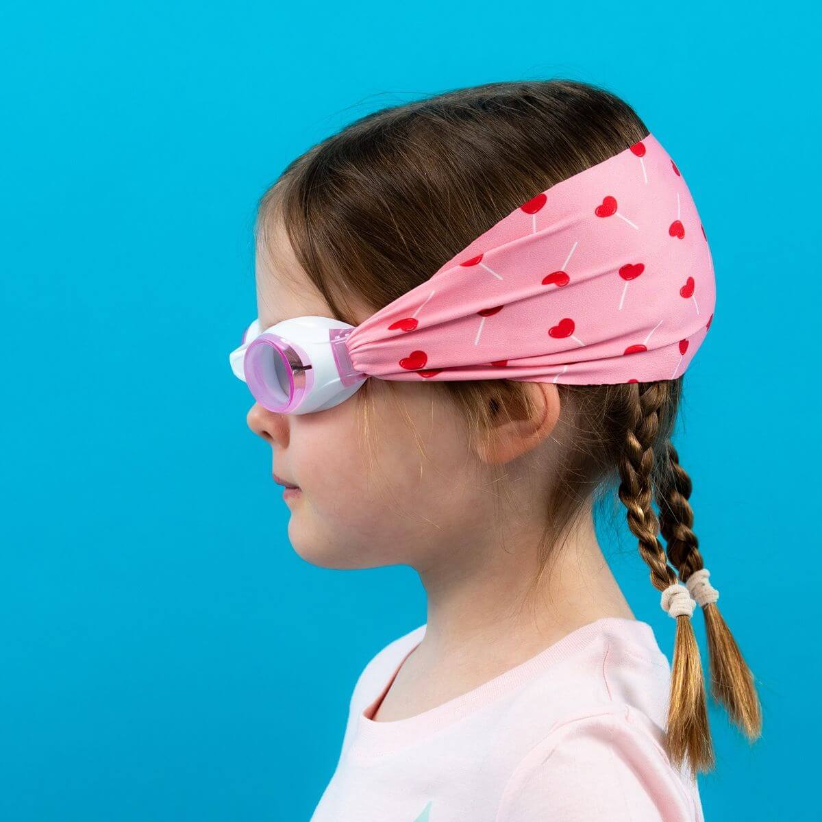 Gafas de natación Corazones de piruleta (3 - 10 años)