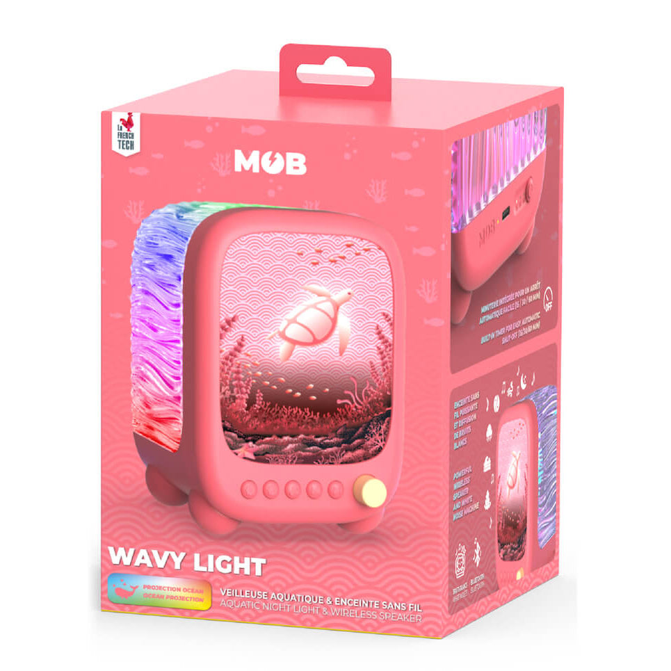 Lámpara Altavoz Proyector WAVY - Rosa