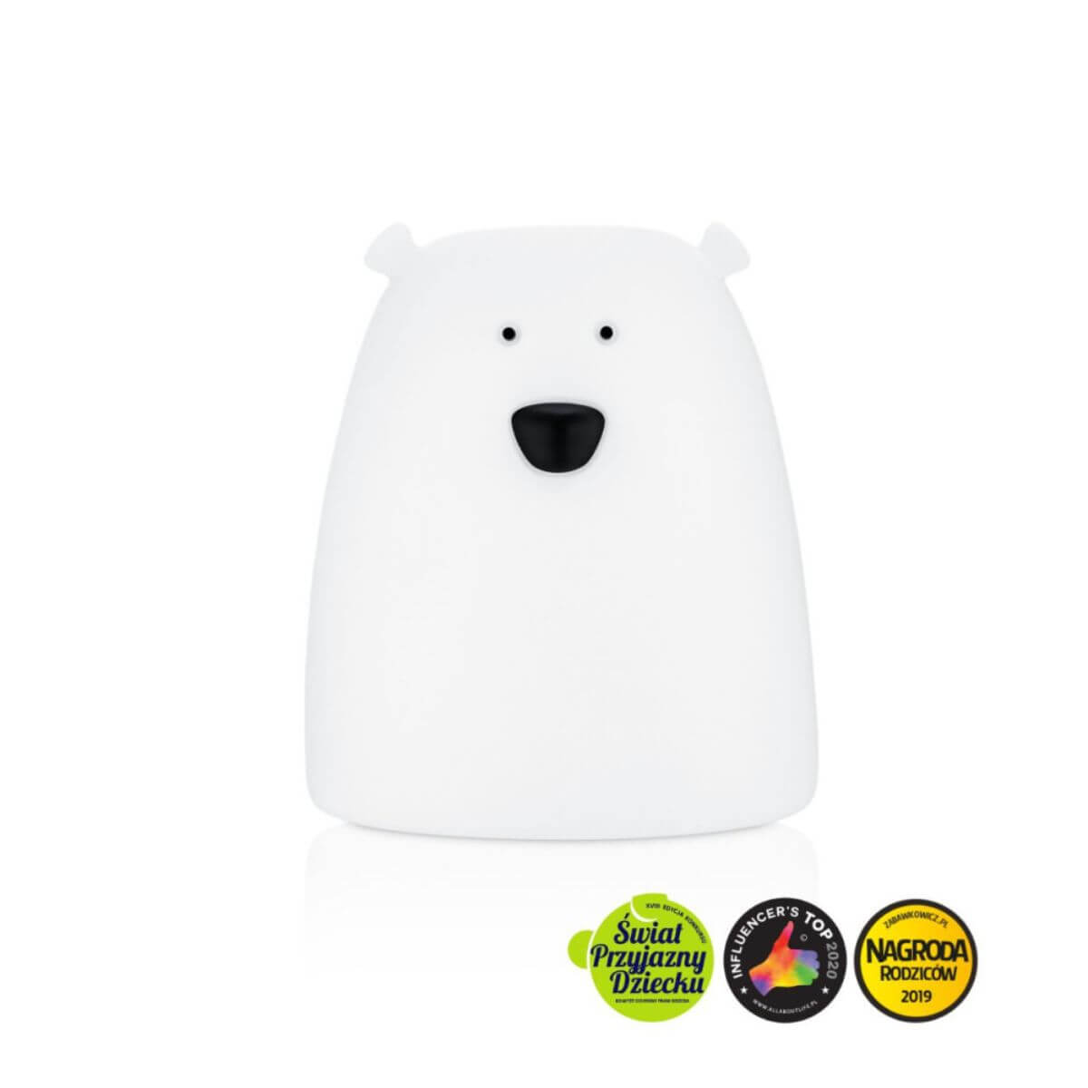 Lámpara de silicona Oso Blanco Pequeña