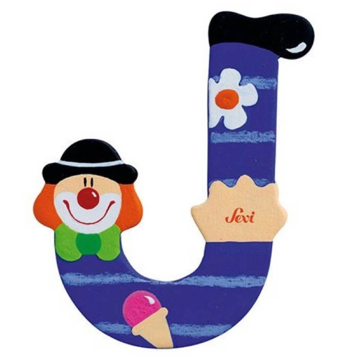Letra J Payaso