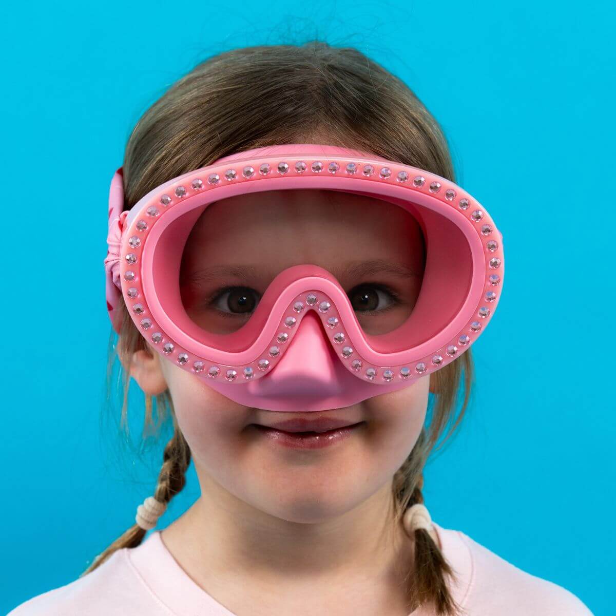 Máscara de buceo Corazones de piruleta (3 - 10 años)