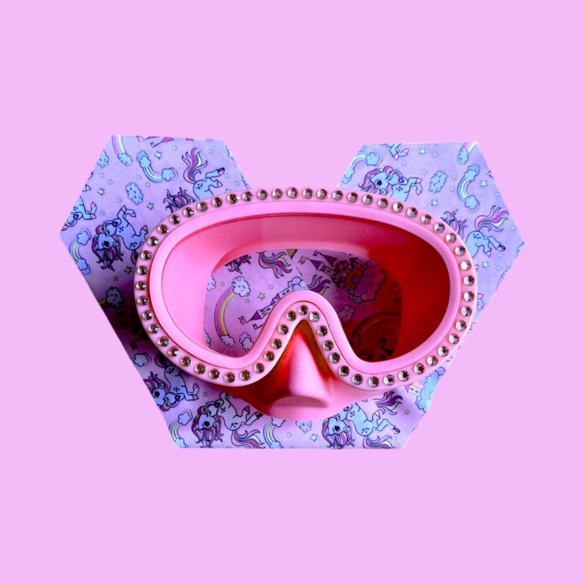 Máscara de buceo Diamantes Unicornios (3 - 10 años)