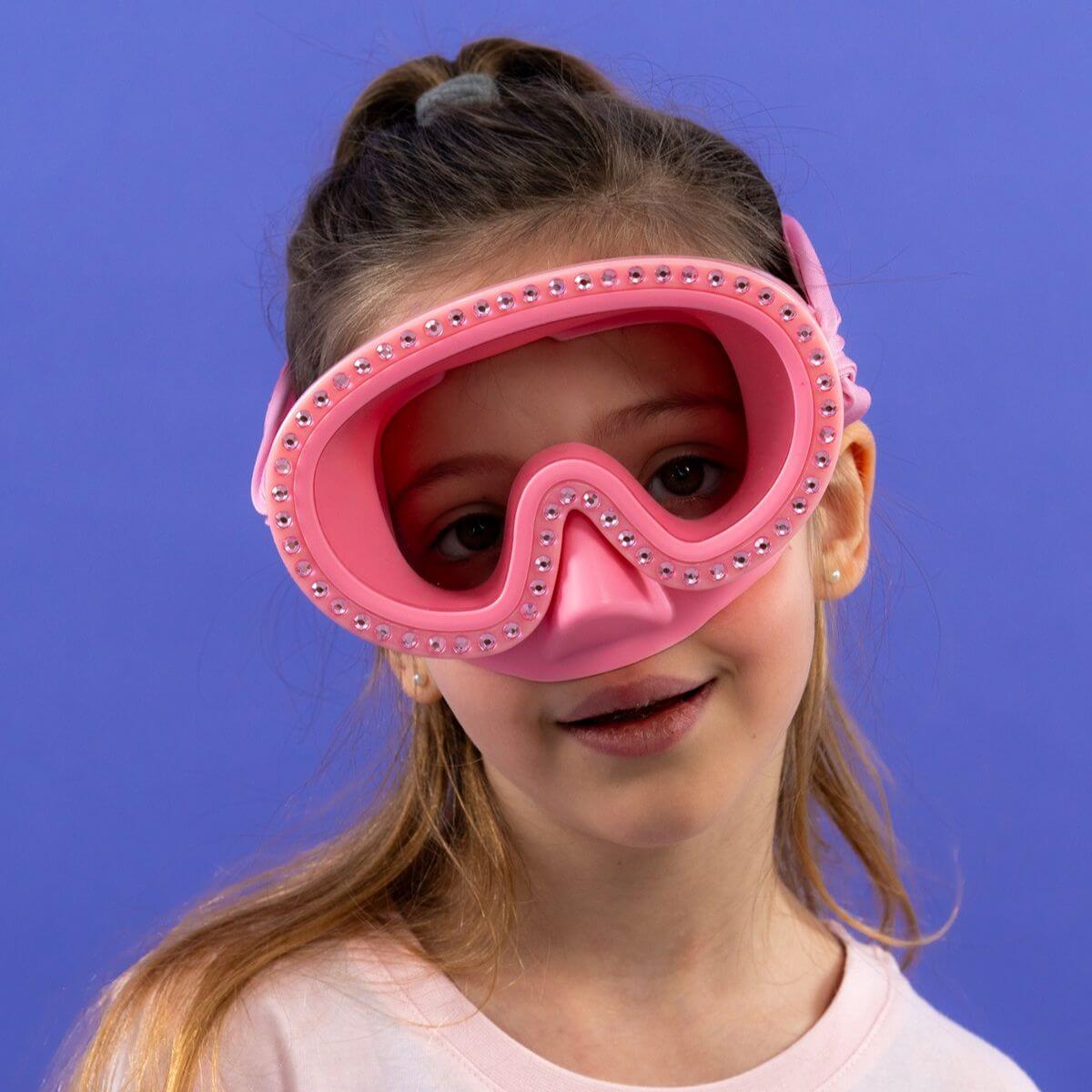Máscara de buceo Diamantes Unicornios (3 - 10 años)