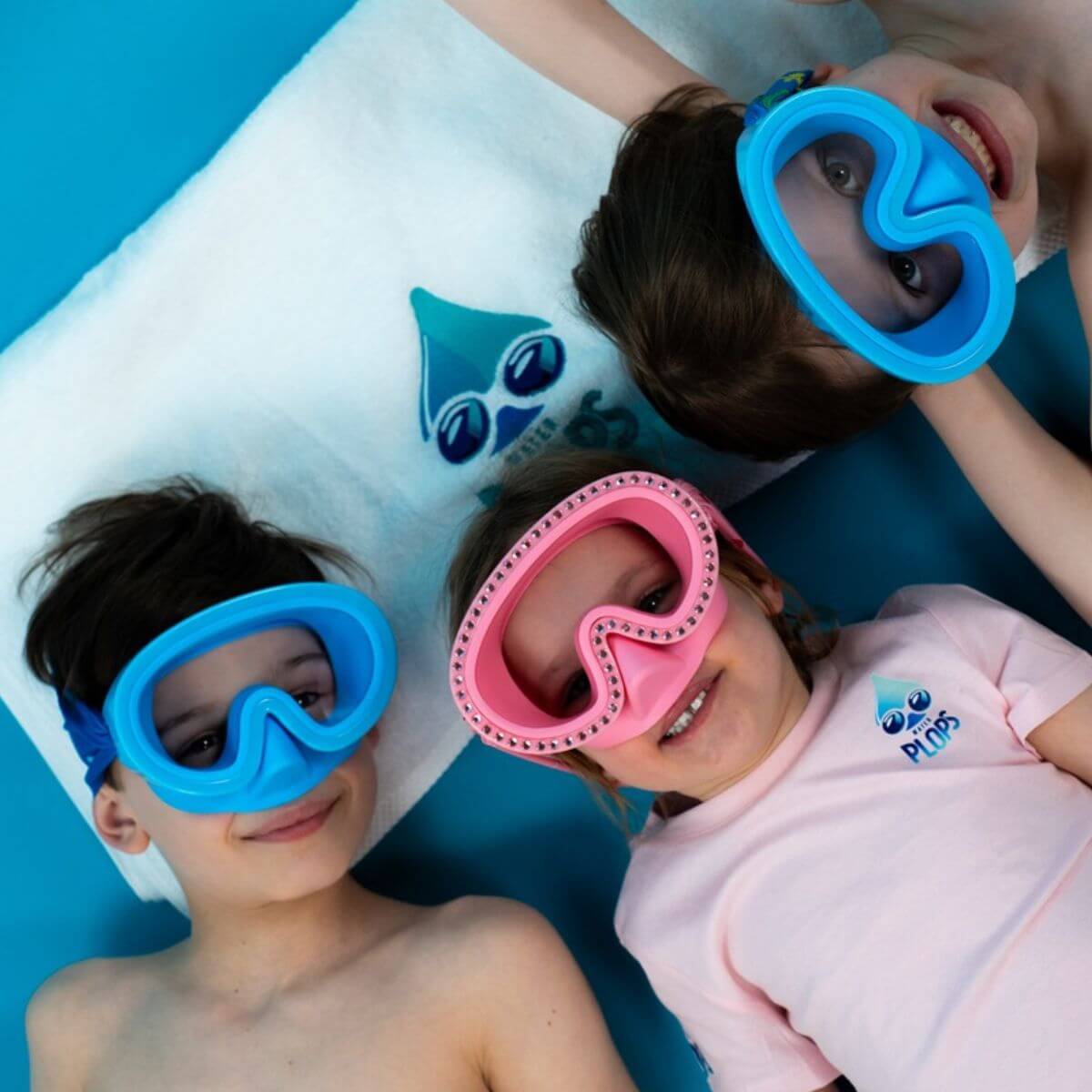 Máscara de buceo Dinosaurios Azul (3 - 10 años)