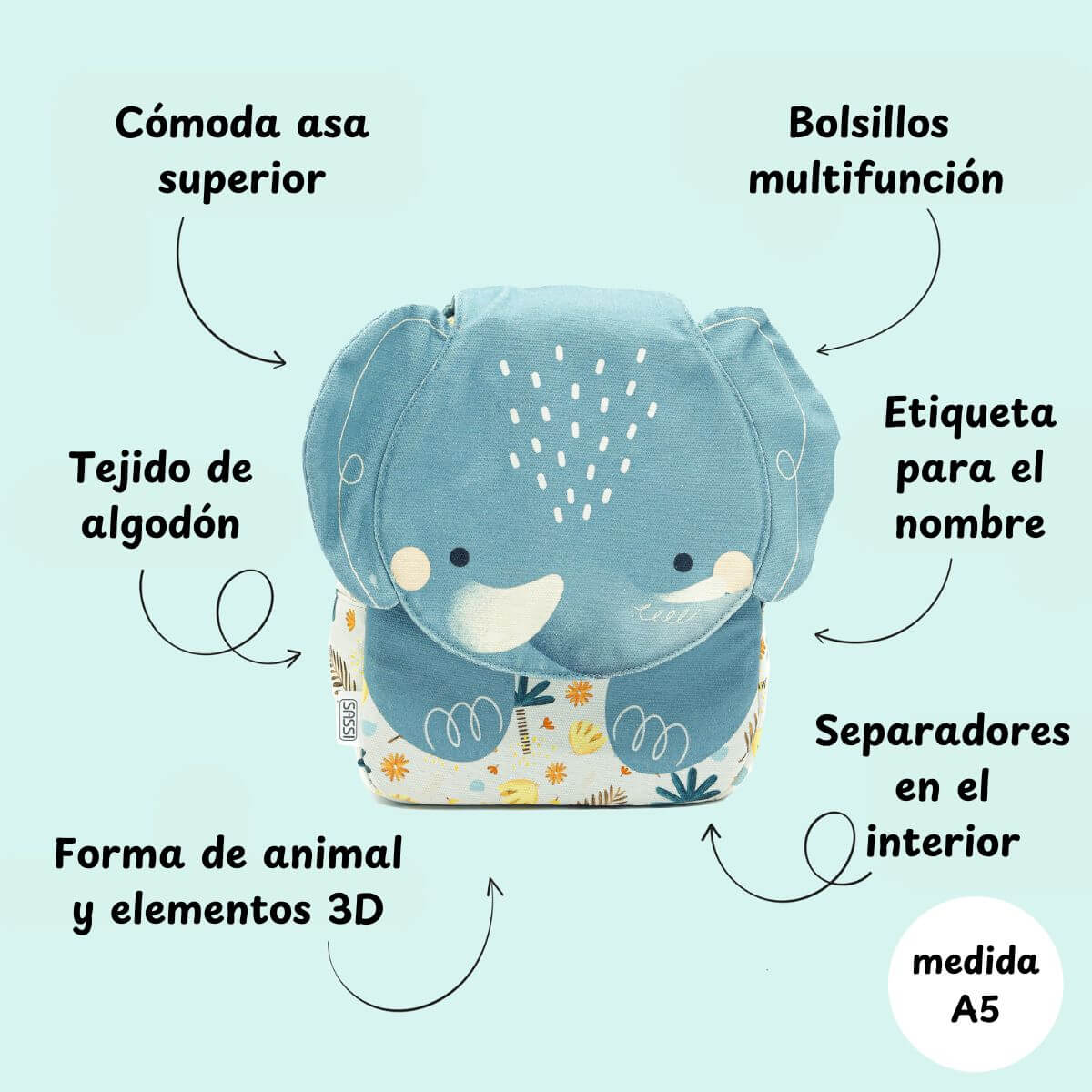Mini Mochila Elefante