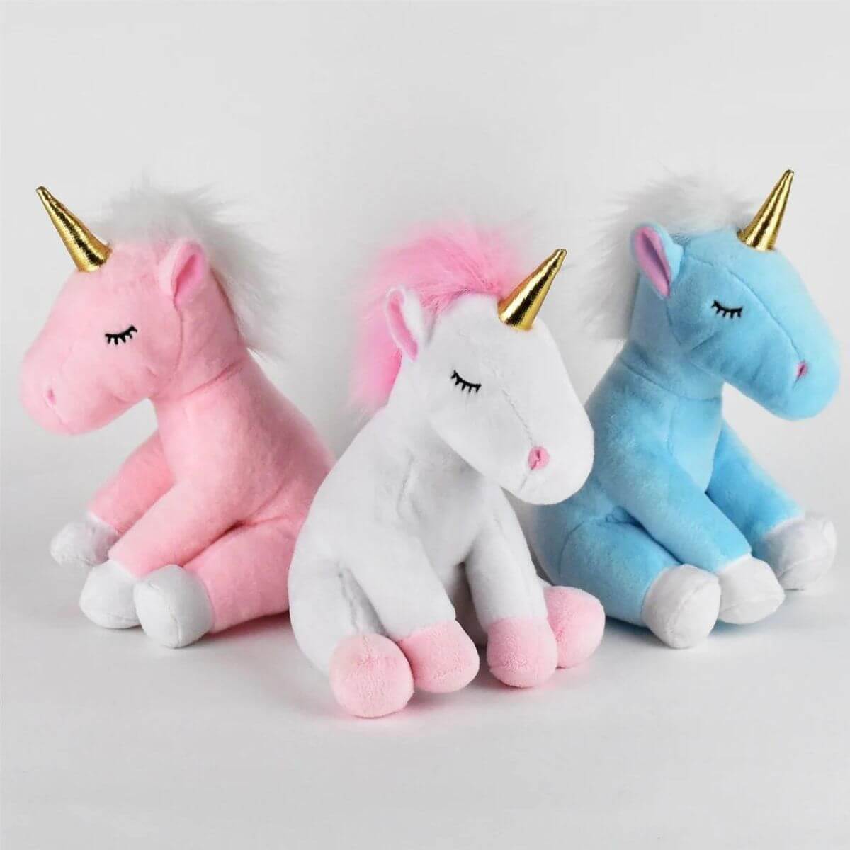 Peluche Unicornio Azul 25 cm