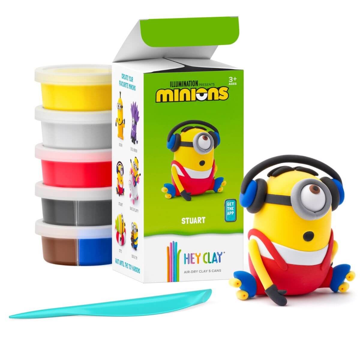 Plastilina interactiva Stuart (5 botes)