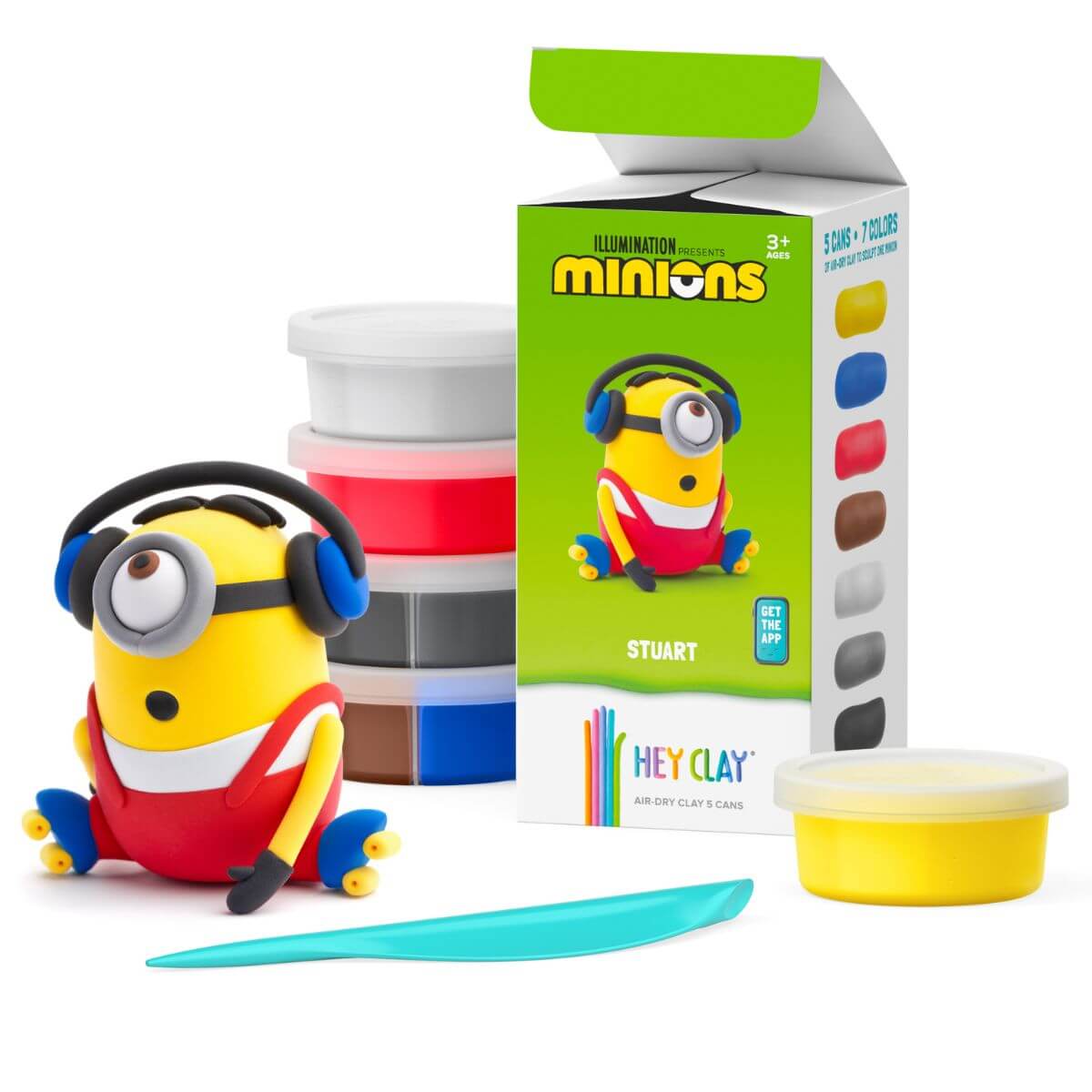 Plastilina interactiva Stuart (5 botes)