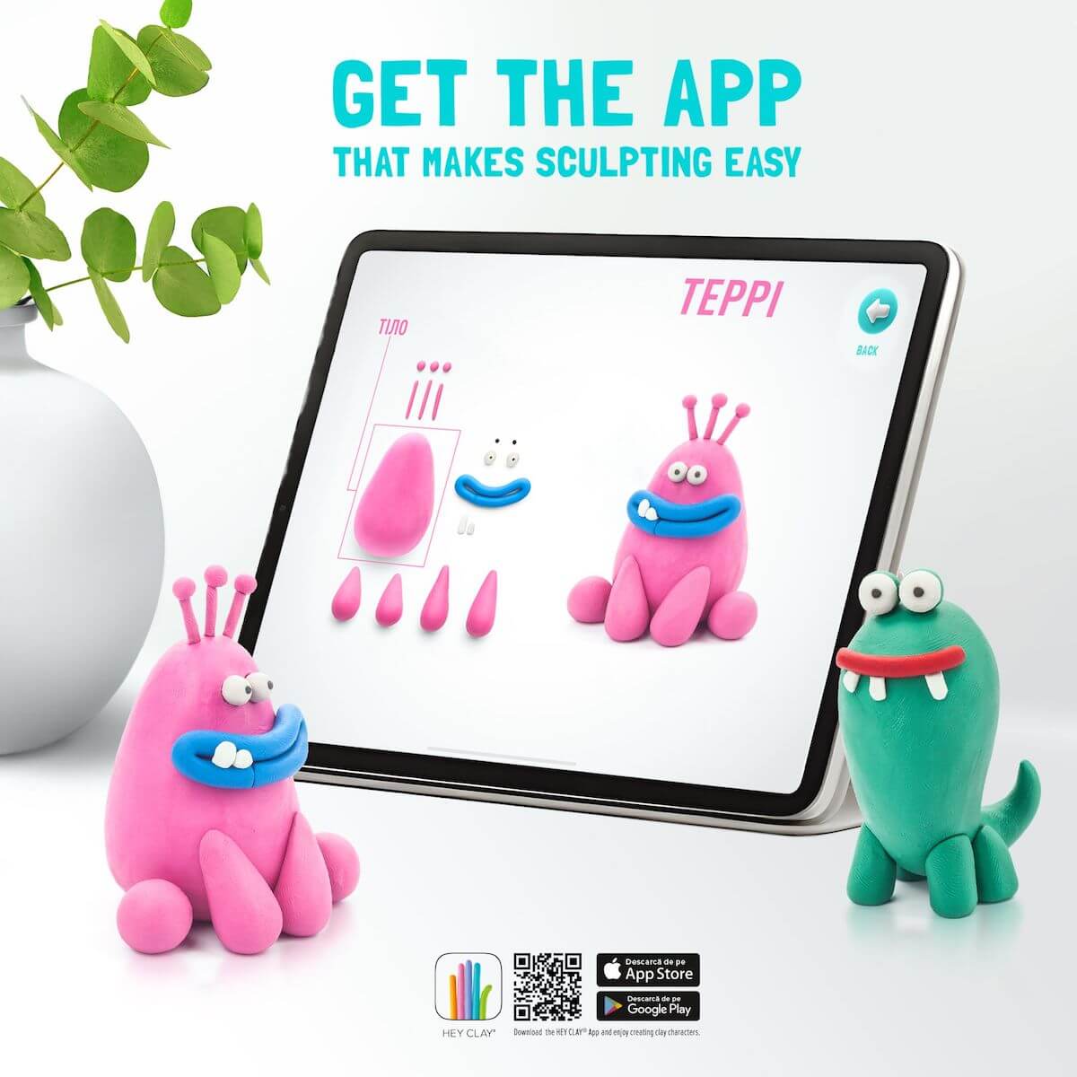 Plastilina interactiva Monstruos (15 botes)