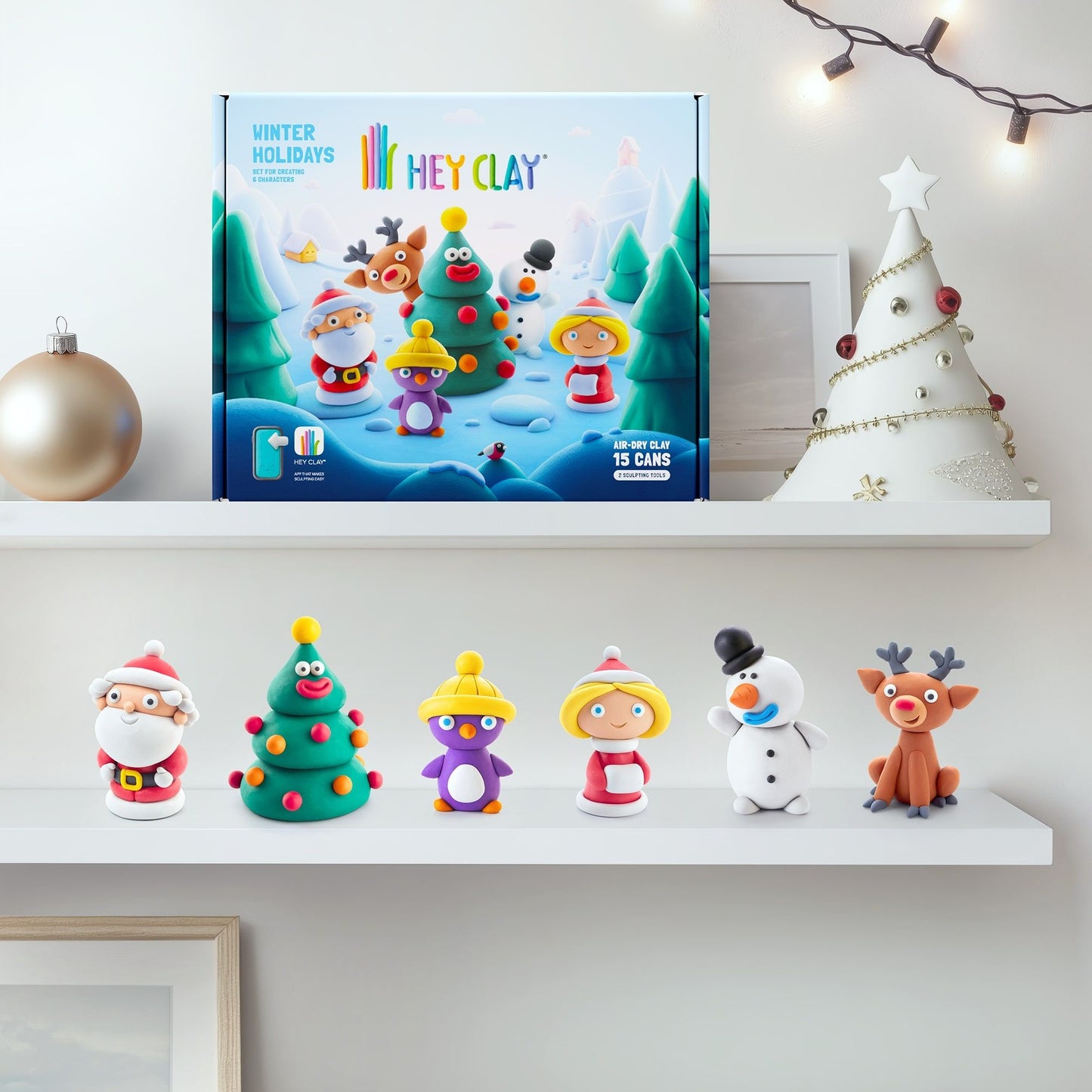 Plastilina interactiva Navidad (15 botes)