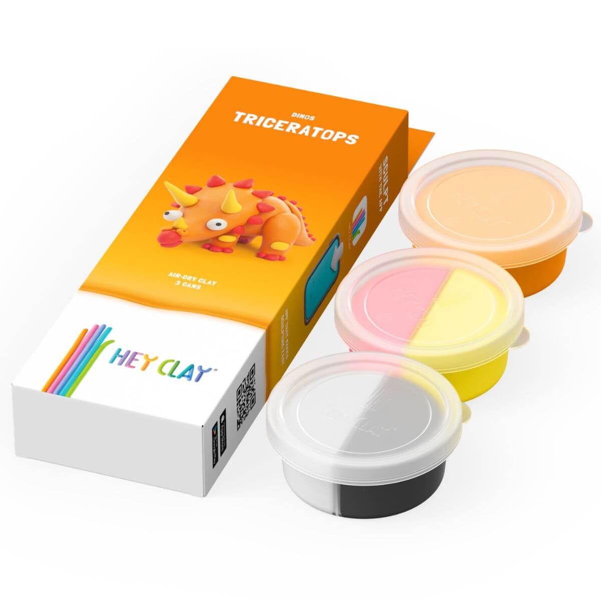 Plastilina interactiva Triceratops (3 botes)