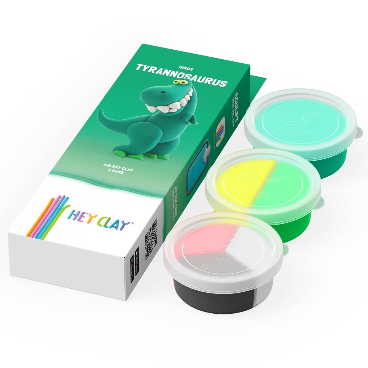 Plastilina interactiva Tyrannosaurus (3 botes)