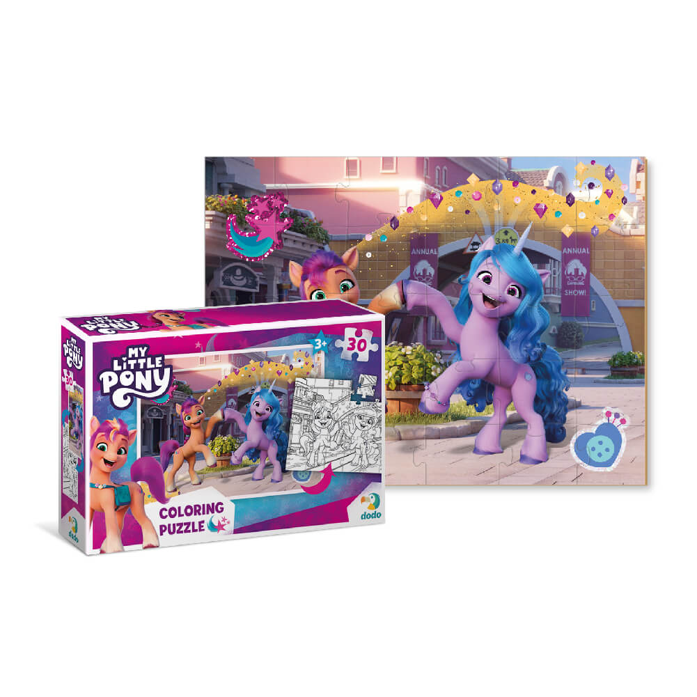 Puzzle 2 en 1 para colorear My Little Pony Sunny & Izzy (30 piezas)