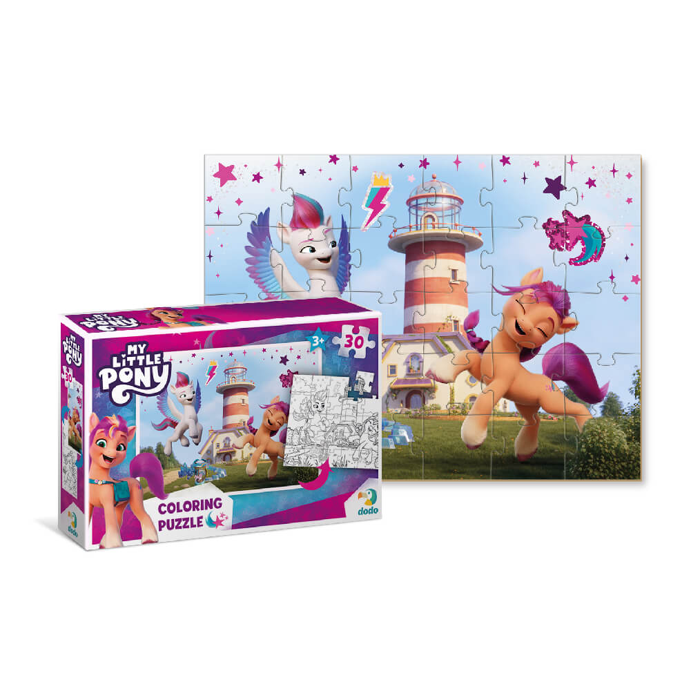 Puzzle 2 en 1 para colorear My Little Pony Sunny & Zipp (30 piezas)