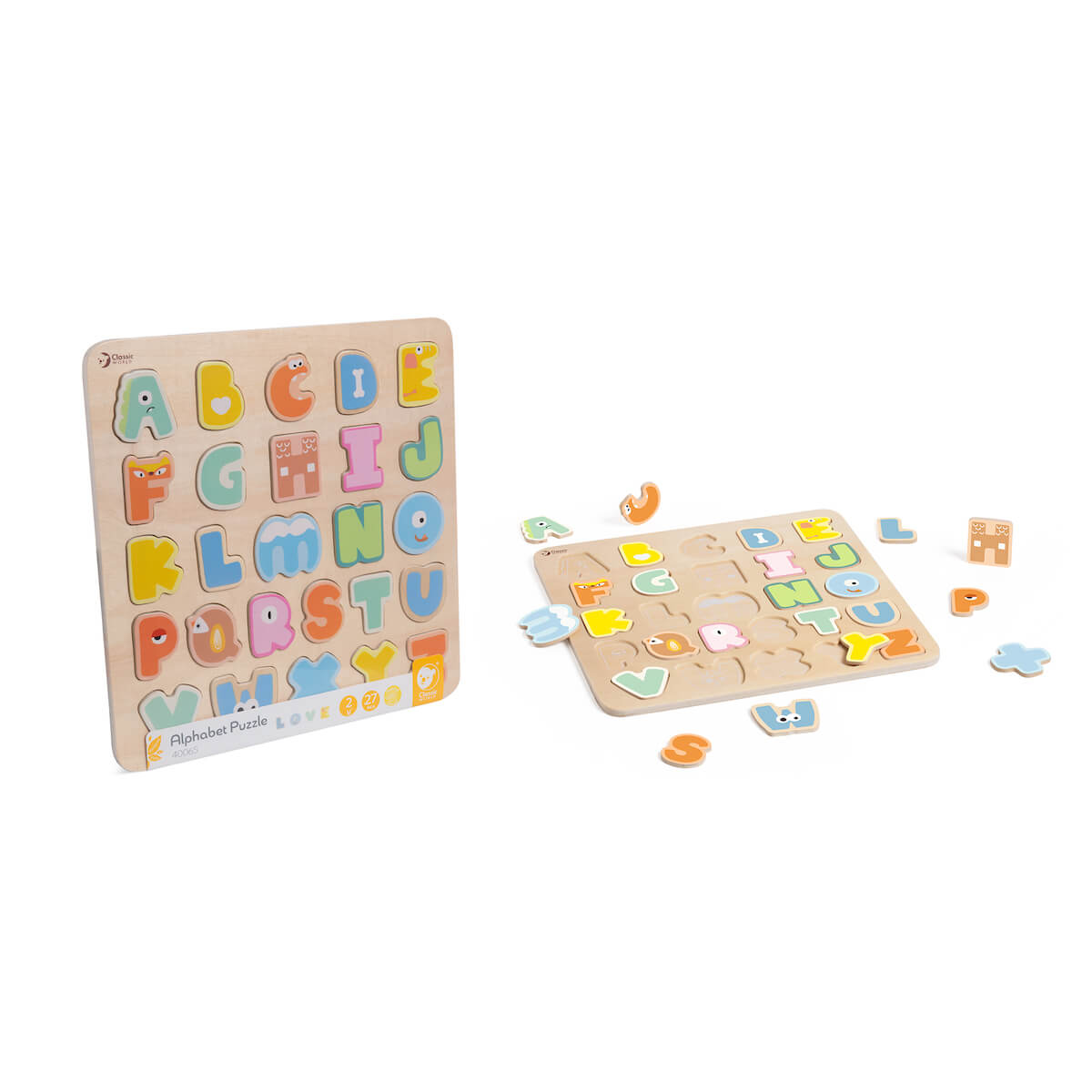 Puzzle Alfabeto pastel