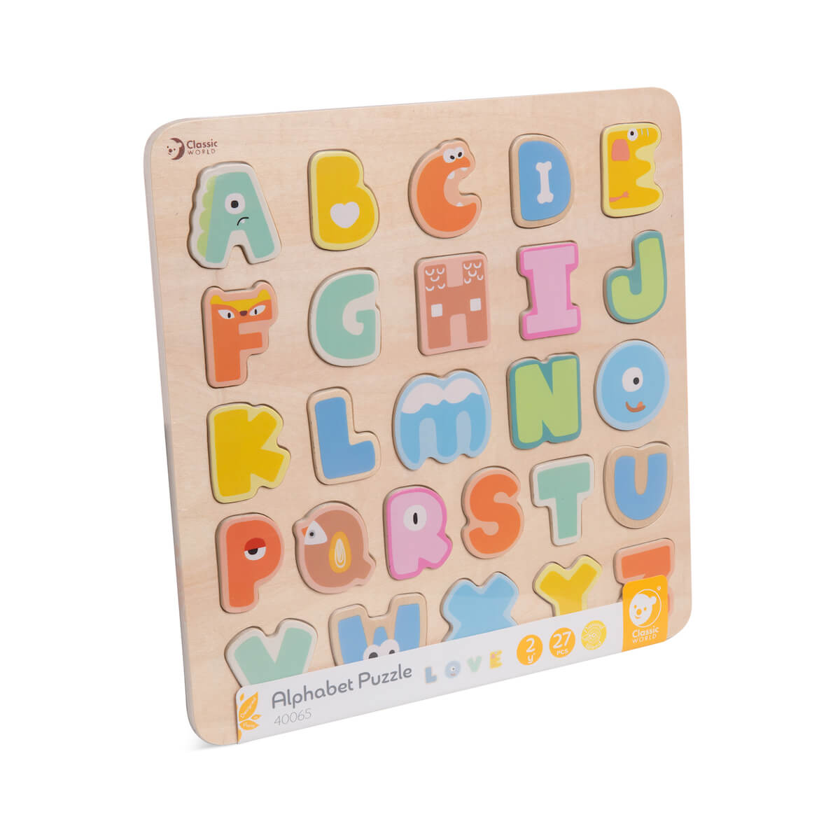 Puzzle Alfabeto pastel