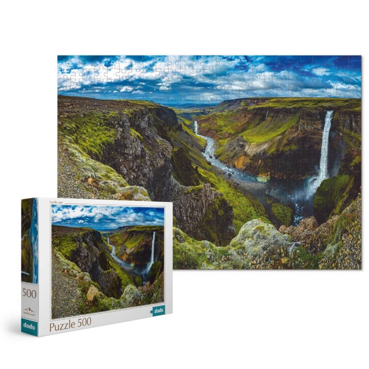 Puzzle Cascada Haifoss (Islandia)