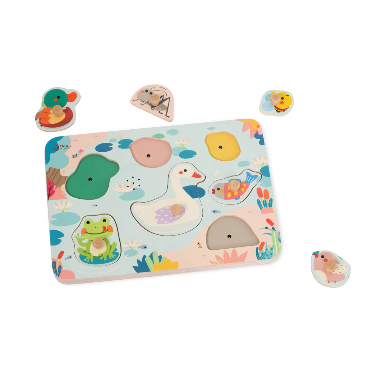 Puzzle con sonidos Estanque