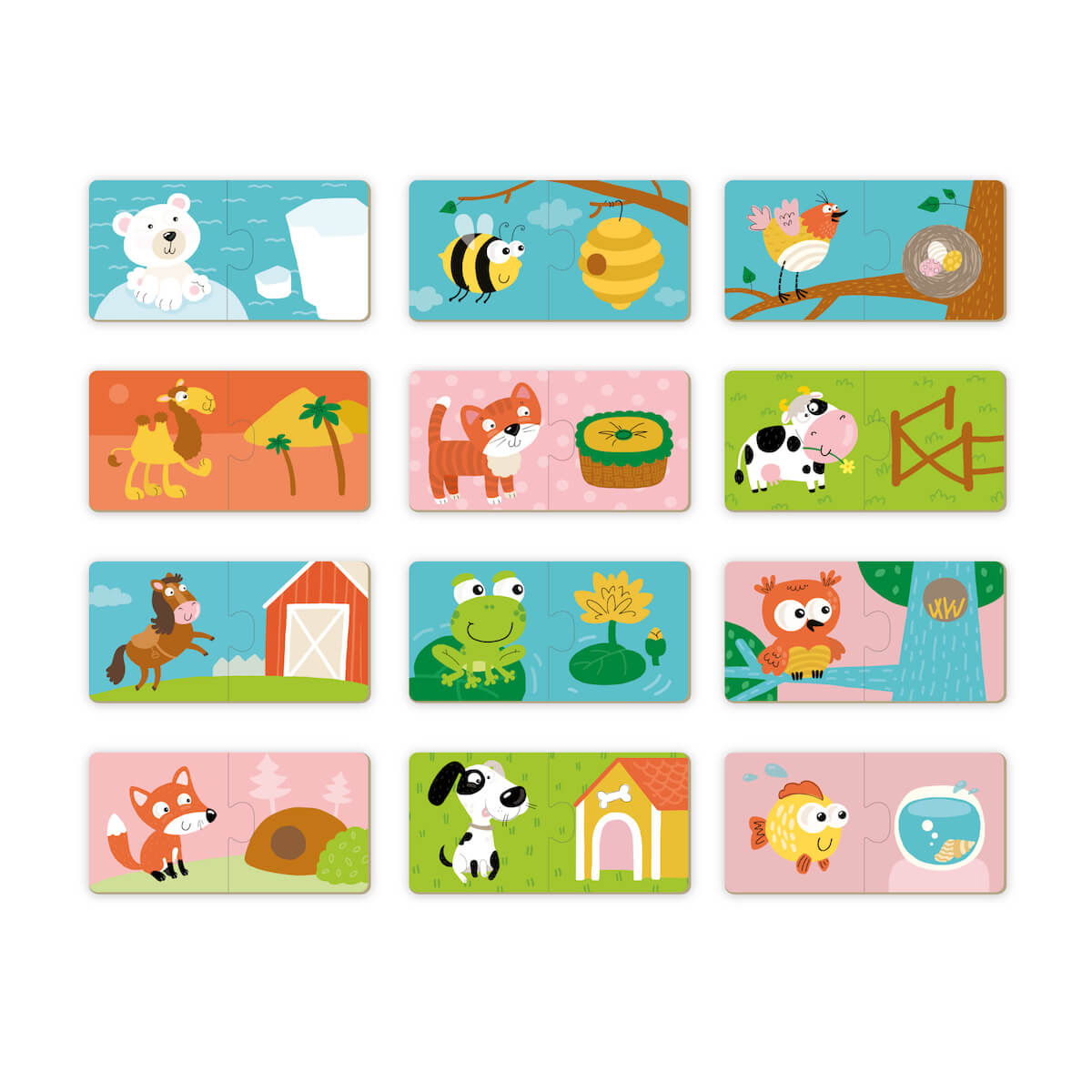 Puzzle Duo Dónde viven los animales
