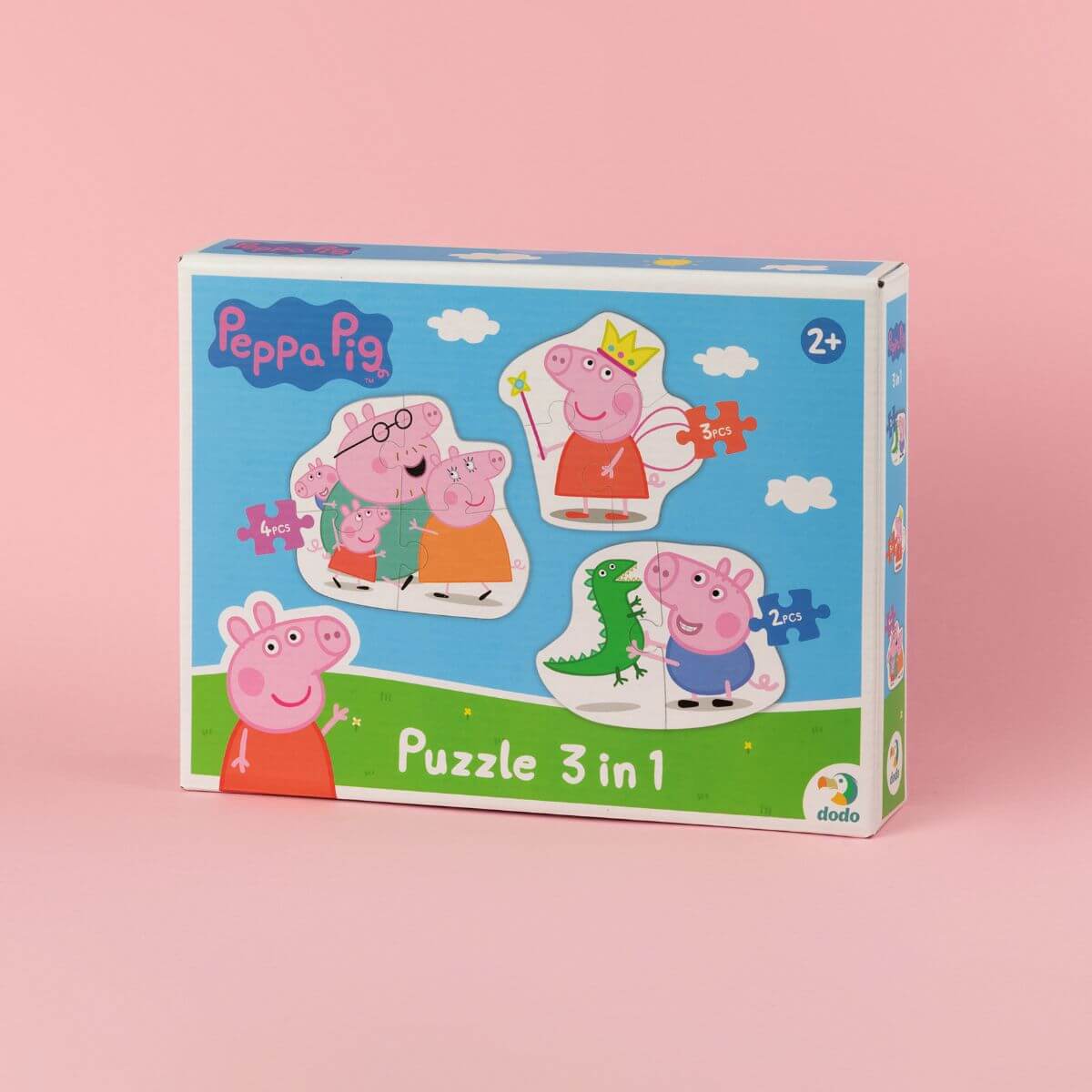 Puzzle evolutivo 3 en 1 Peppa Pig Familia