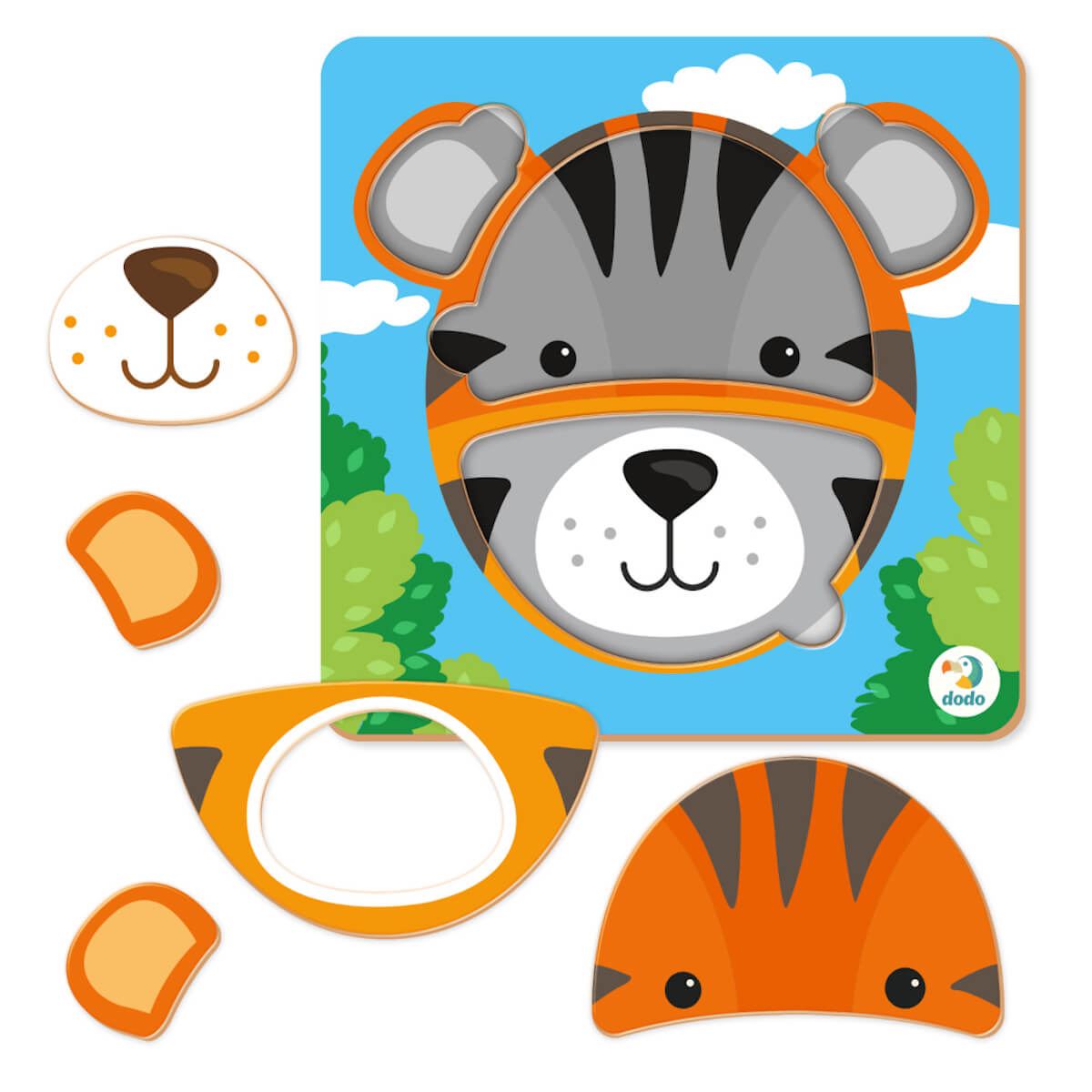 Puzzle encajable mini Tigre