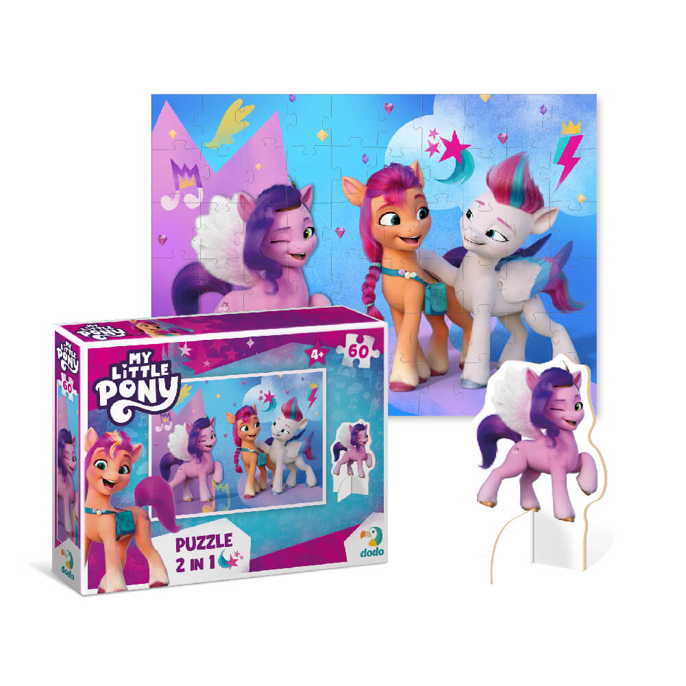 Puzzle My Little Pony con figura de Pipp (60 piezas)