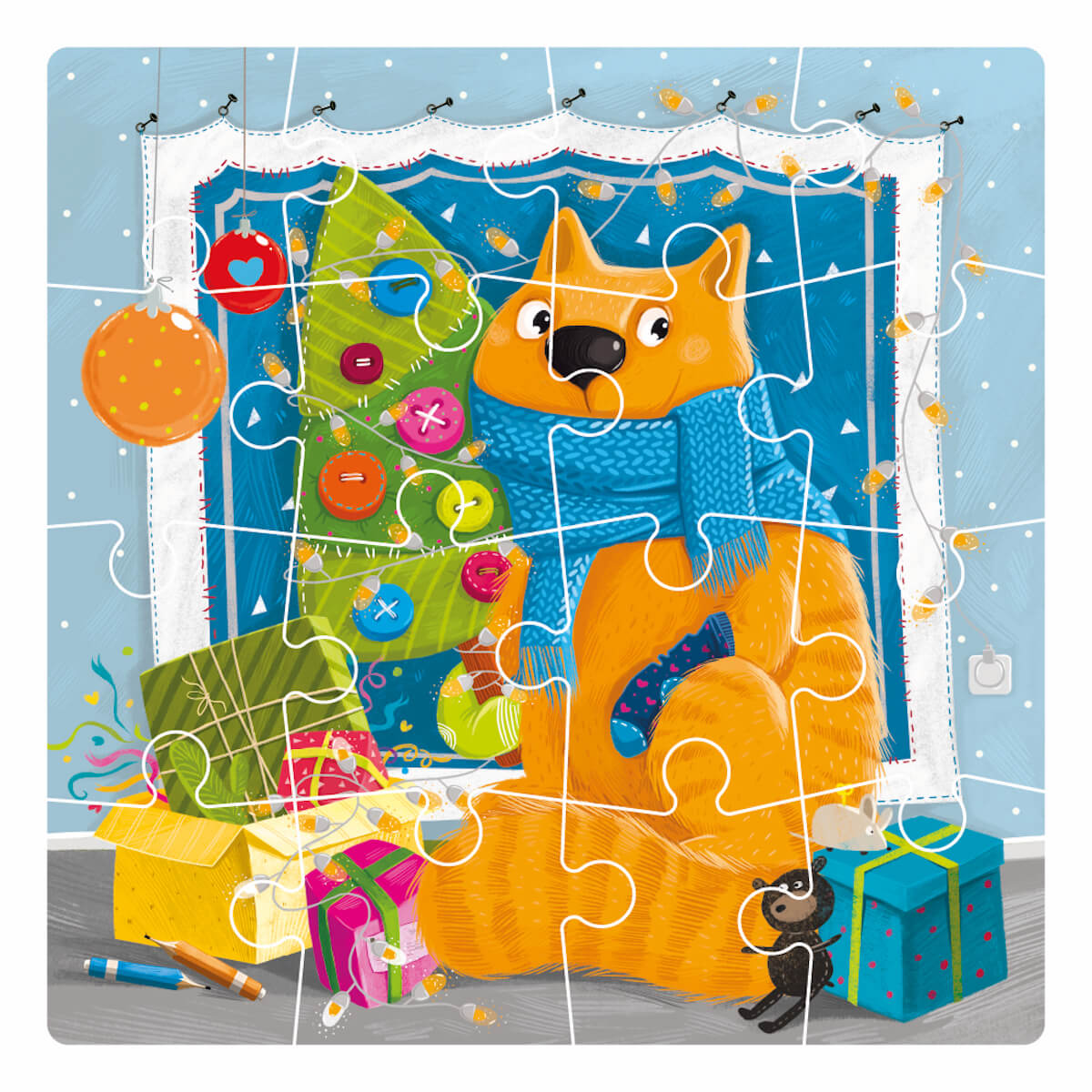 Puzzle Navidad del Gatito
