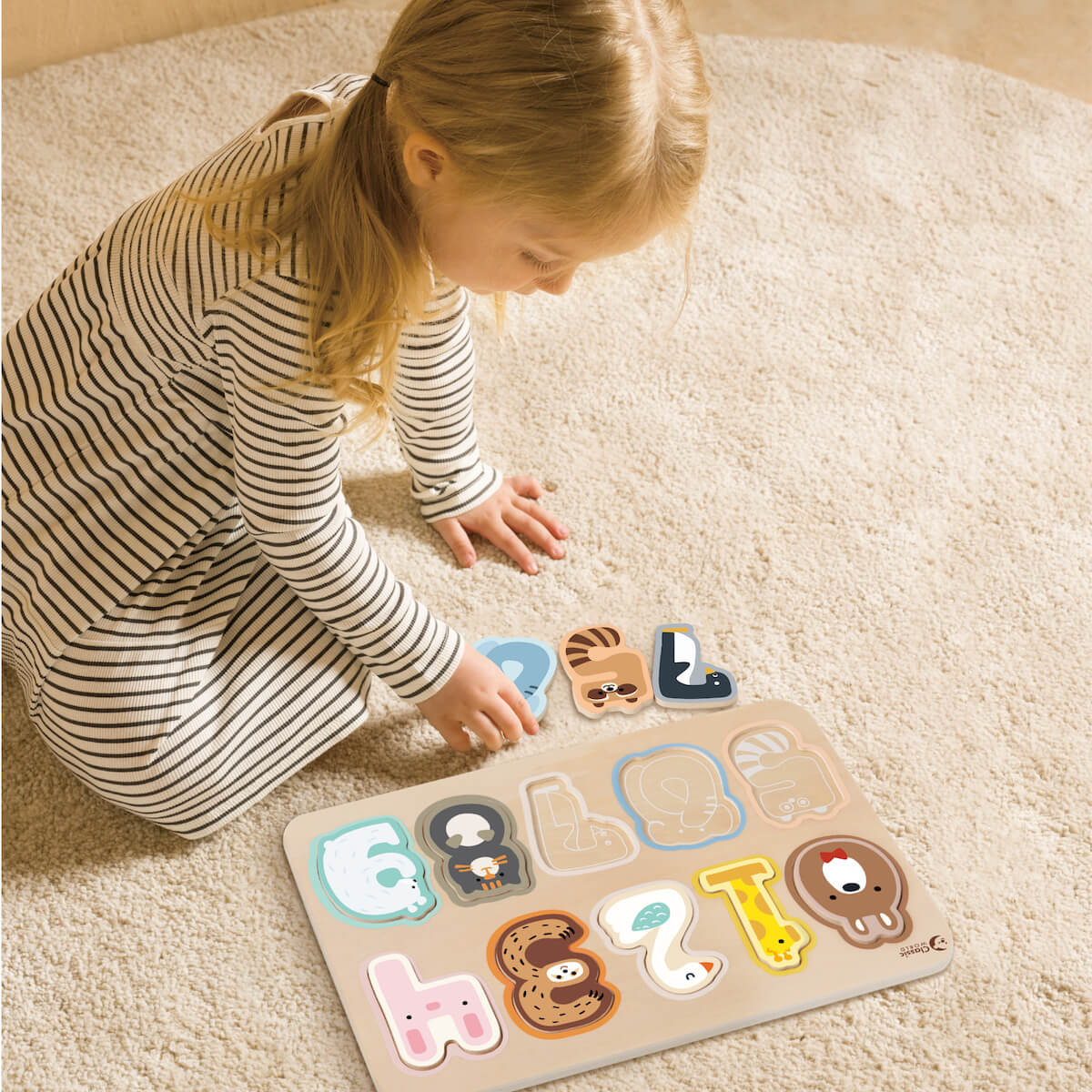Puzzle Números pastel