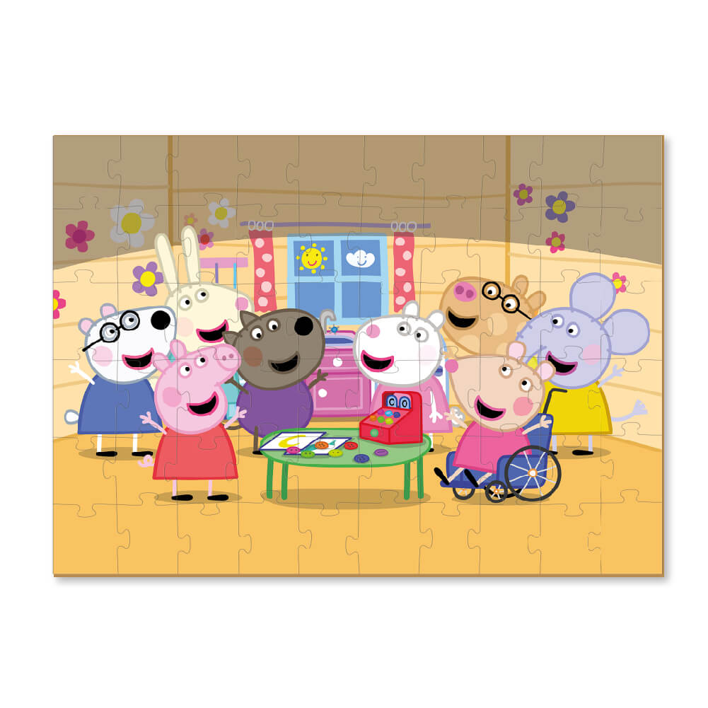 Puzzle Peppa Pig con figura de Peppa Pig (60 piezas)