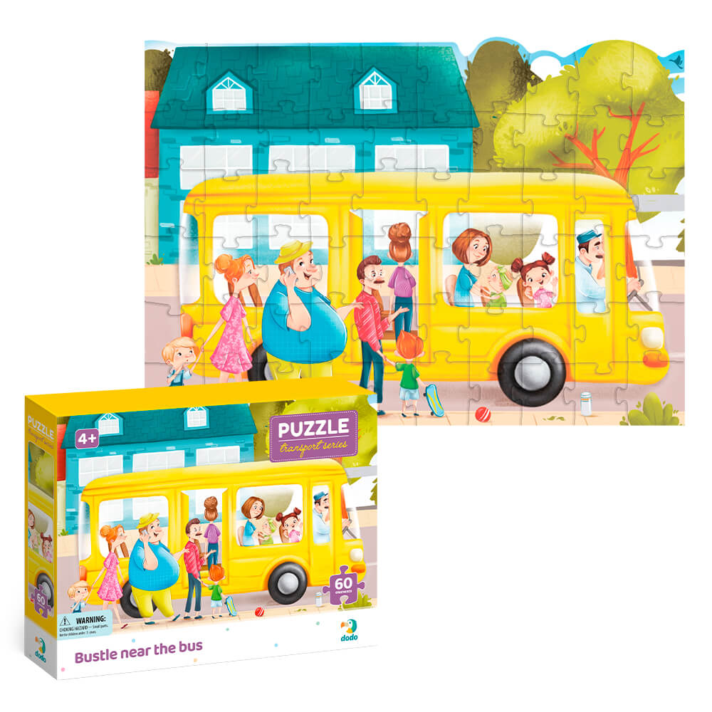 Puzzle Transportes Autobús (60 piezas)