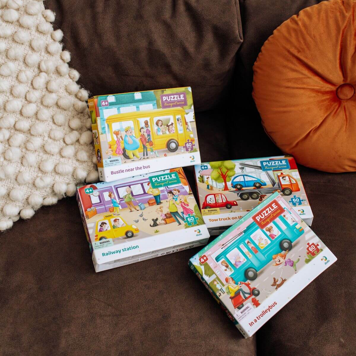Puzzle Transportes Autobús (60 piezas)