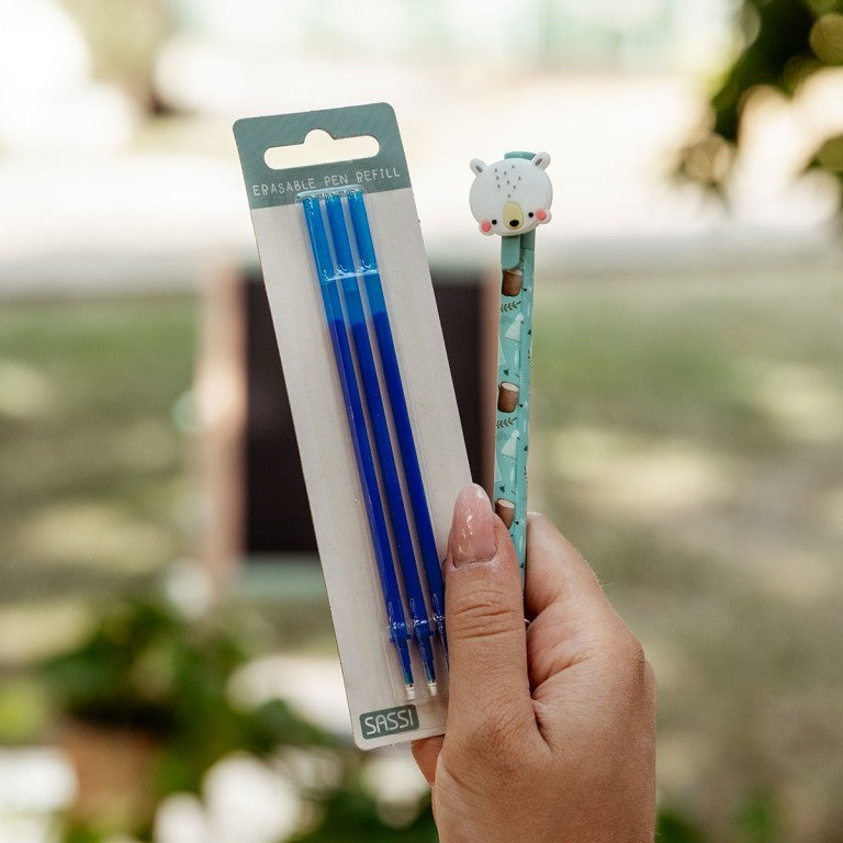 Set de 3 recambios para bolígrafos de gel borrables