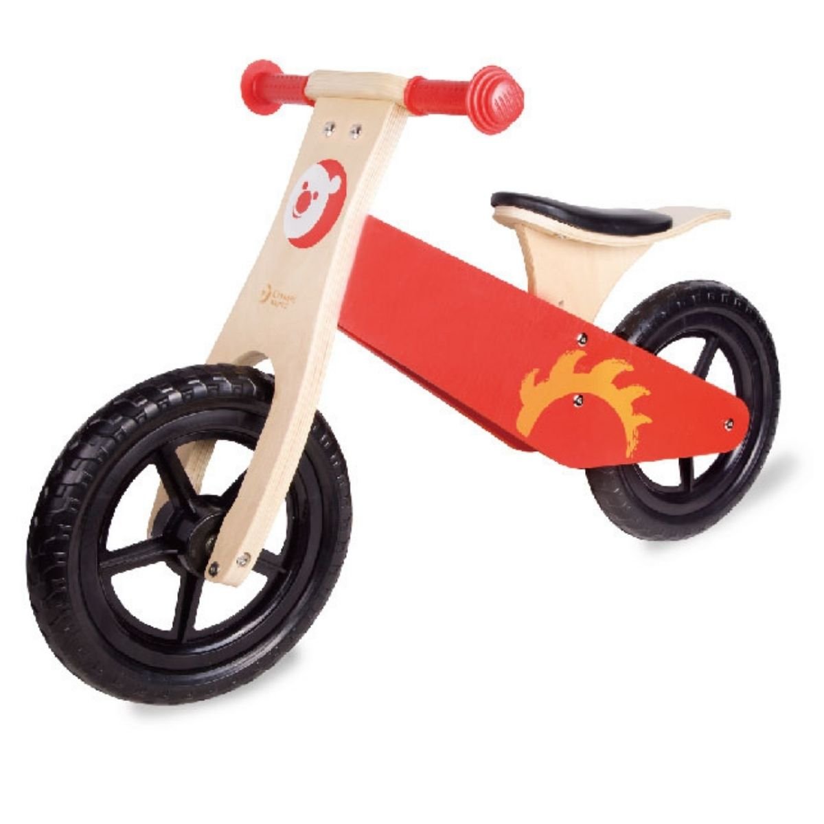 Bicicleta sin pedales roja