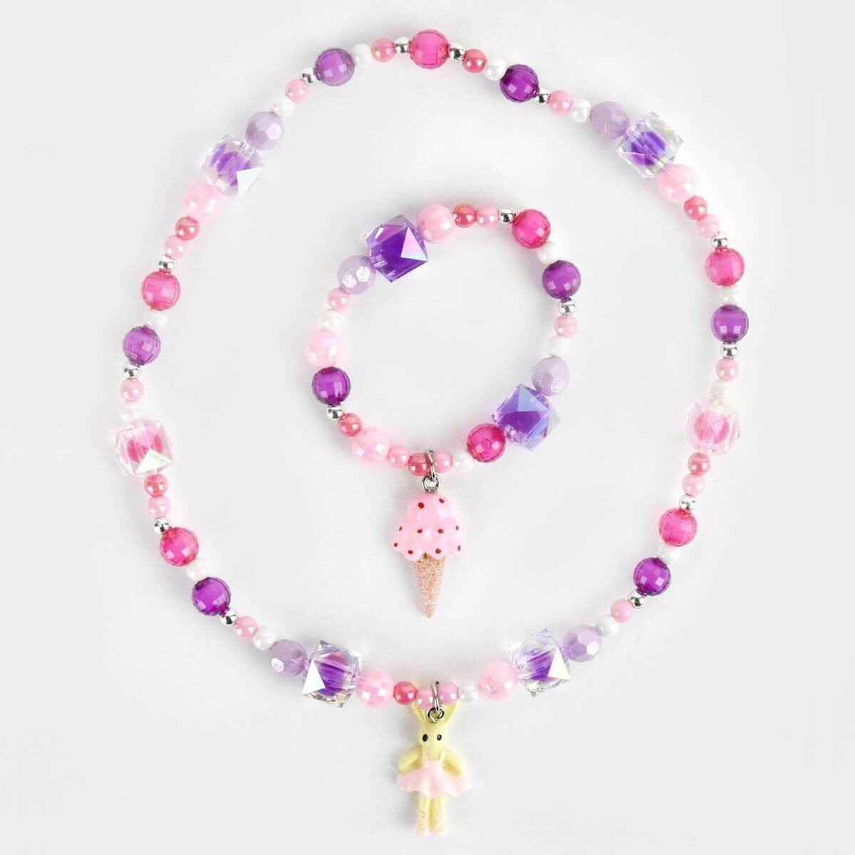 Conjunto Collar y Pulsera Conejito Den Goda Fen