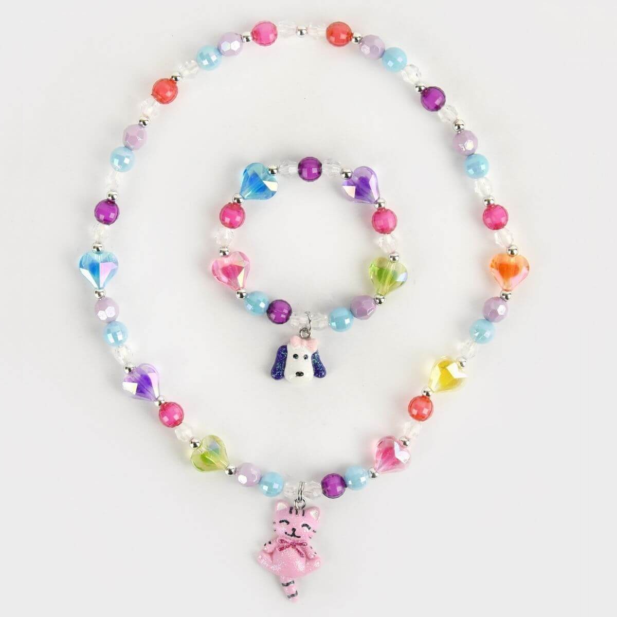 Conjunto Collar y Pulsera Gatito Den Goda Fen