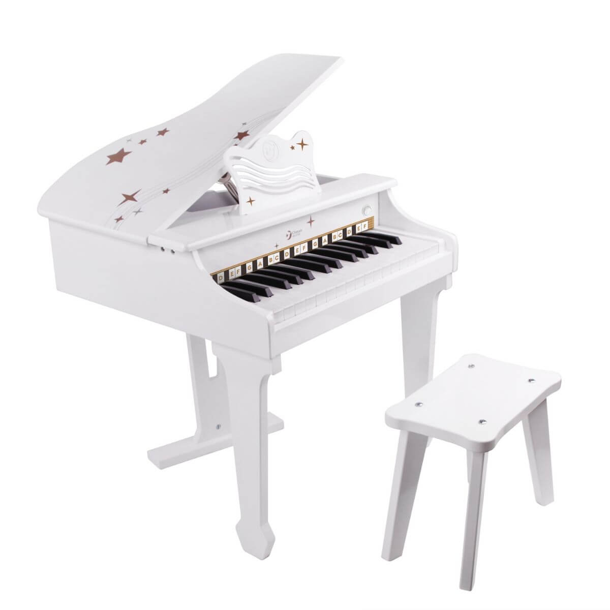 Piano grande blanco