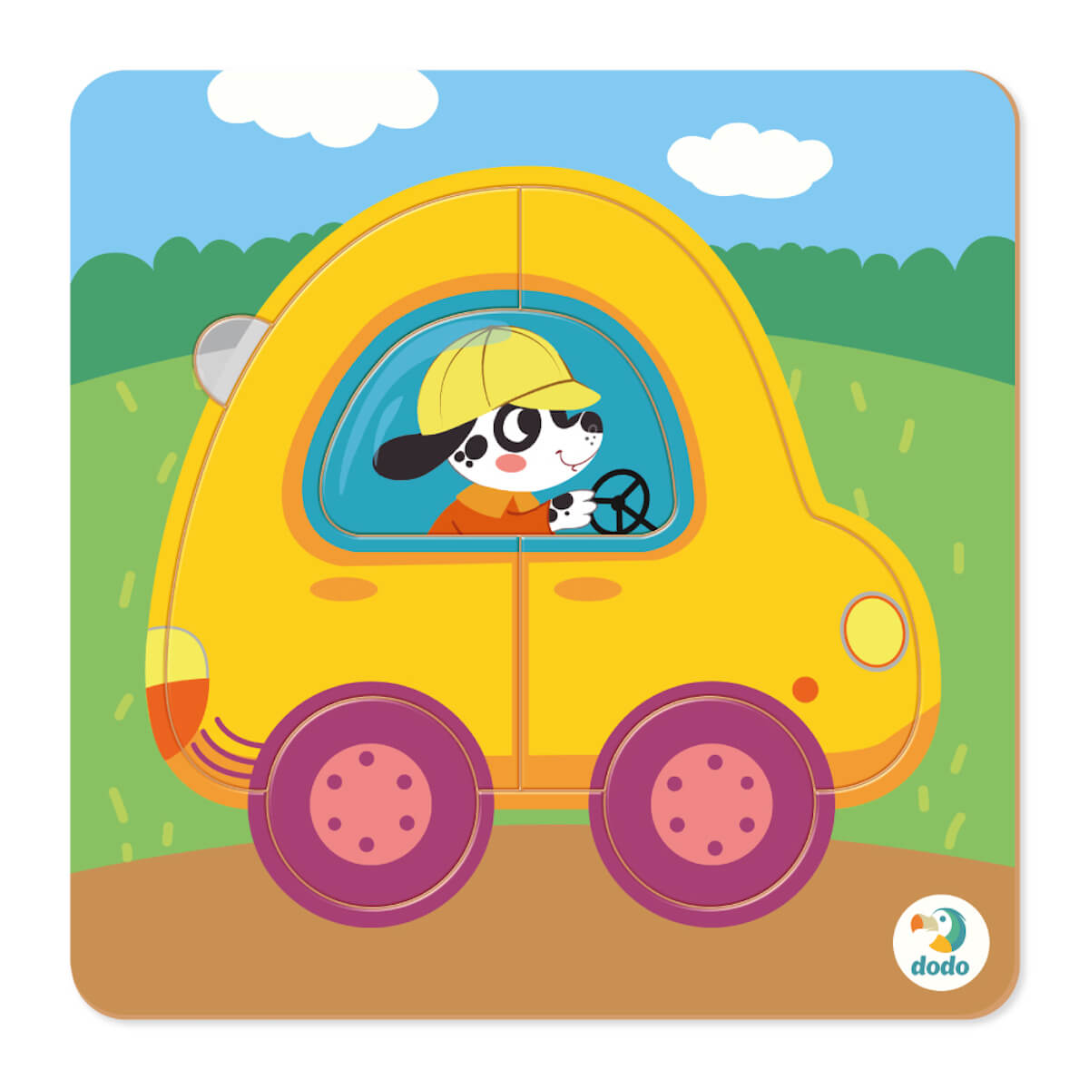 Puzzle encajable mini Coche