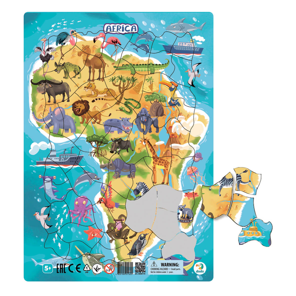 Puzzle en marco África