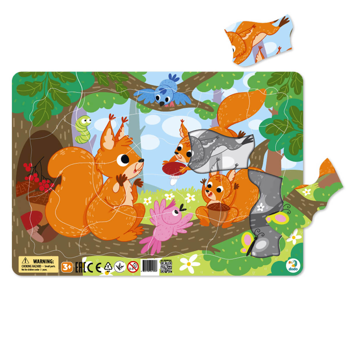 Puzzle en marco Ardillas